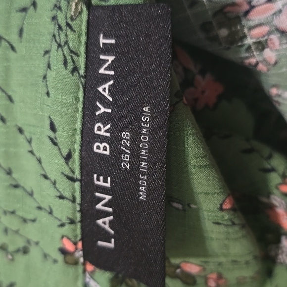 Lane Bryant Smock Shoulder And Cuff Popover Blouse  Size 26/28 - Picture 12 of 13